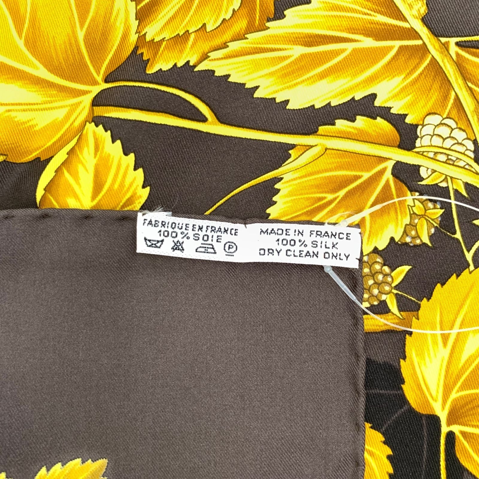 Hermes Carre 90 L'arbre de Soie Silk Mulberry and Silkworm Scarf Brown — view 7