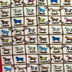 Hermes Scarf Silk 48 Cheveaux Au Paddock 48 Horses in the — view 6