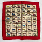 Hermes Scarf Silk 48 Cheveaux Au Paddock 48 Horses in the