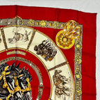 Hermes Carre 90 Scarf Silk Chevaux de Trait Taima — view 6