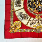 Hermes Carre 90 Scarf Silk Chevaux de Trait Taima — view 3