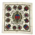 Hermes Carre 90 Scarf Silk les Armes de Paris Coat of Arms of White