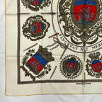 Hermes Carre 90 Scarf Silk les Armes de Paris Coat of Arms of White — view 5