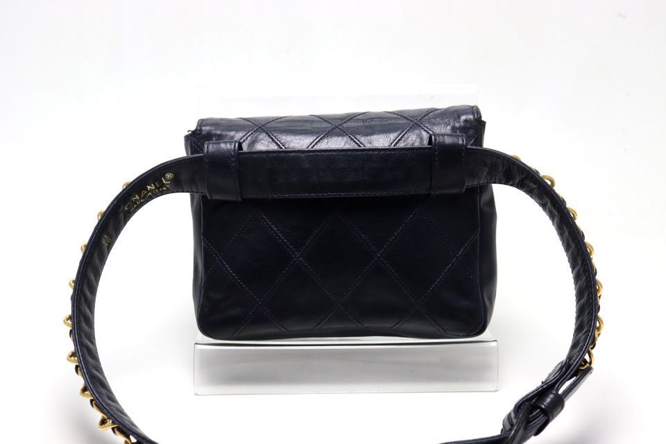 Chanel Bicolor Quilted GD Leather Belt — view 2