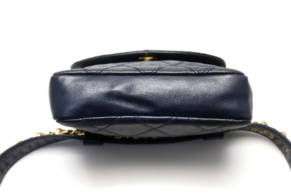 Chanel Bicolor Quilted GD Leather Belt — view 3