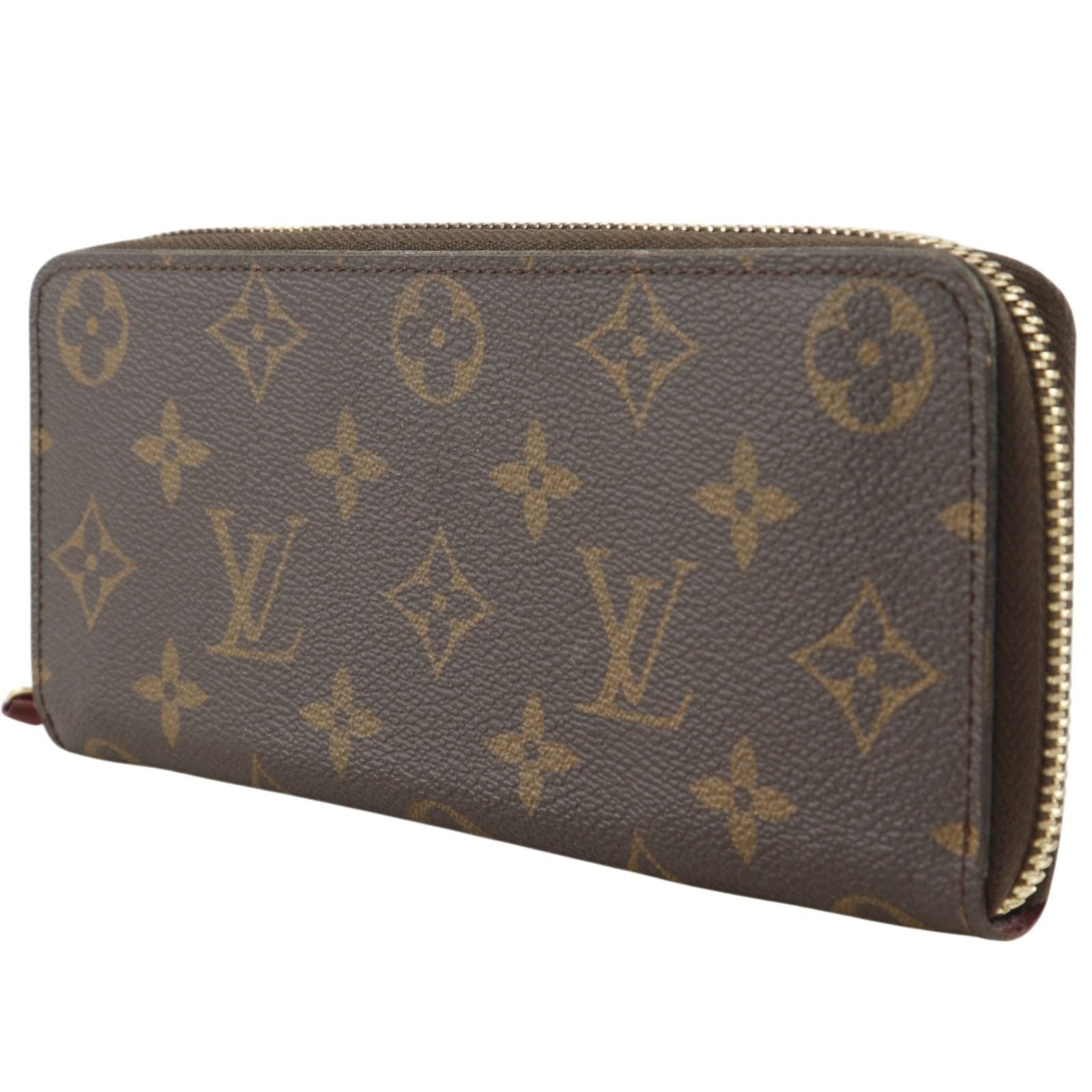 Louis Vuitton Portefeuille Clemence Zip Around Monogram Canvas Fuchsia — view 2