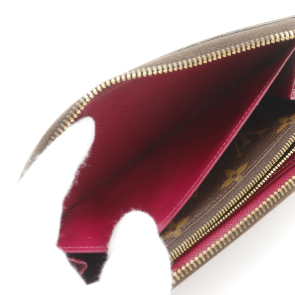 Louis Vuitton Portefeuille Clemence Zip Around Monogram Canvas Fuchsia — view 7