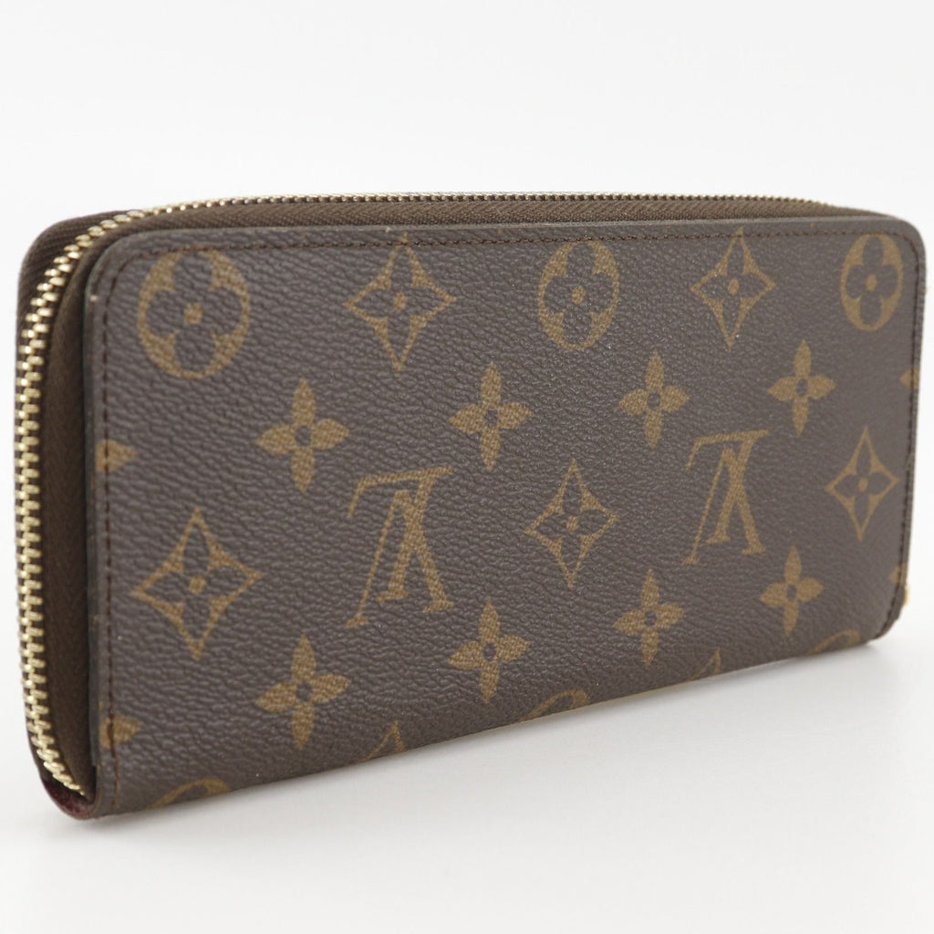 Louis Vuitton Portefeuille Clemence Zip Around Monogram Canvas Fuchsia — view 3
