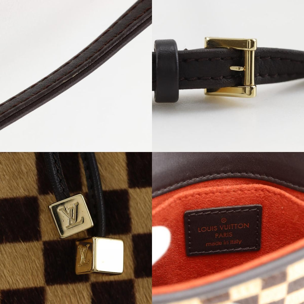 Louis Vuitton Gazelle Damier Sauvage 2-Way Calf Hair Brown Shoulder — view 9