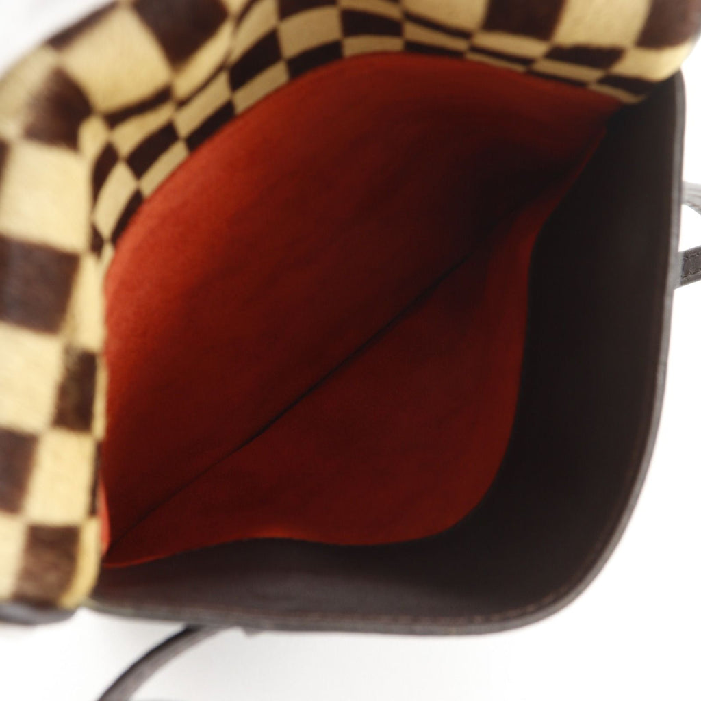 Louis Vuitton Gazelle Damier Sauvage 2-Way Calf Hair Brown Shoulder — view 7