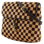 Louis Vuitton Gazelle Damier Sauvage 2-Way Calf Hair Brown Shoulder — view 2