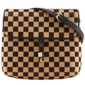 Louis Vuitton Gazelle Damier Sauvage 2-Way Calf Hair Brown Shoulder