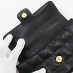 Chanel Choco Bar Camellia Chain Shoulder Calf Black — view 5
