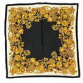 Dior Silk Scarf Logo Gold Chain Black