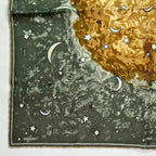 Hermes Scarf Silk L'annee Des Etoiles Year of the Stars Dark Green — view 4