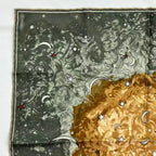 Hermes Scarf Silk L'annee Des Etoiles Year of the Stars Dark Green — view 2