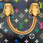 Louis Vuitton Monogram Multicolor Handbag Noir Gold — view 6