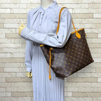 Louis Vuitton Neverfull Monogram Tote Canvas Brown — view 2