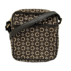 Celine C Macadam Shoulder Bag Jacquard Vintage Brown