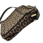 Celine C Macadam Shoulder Bag Jacquard Vintage Brown — view 4