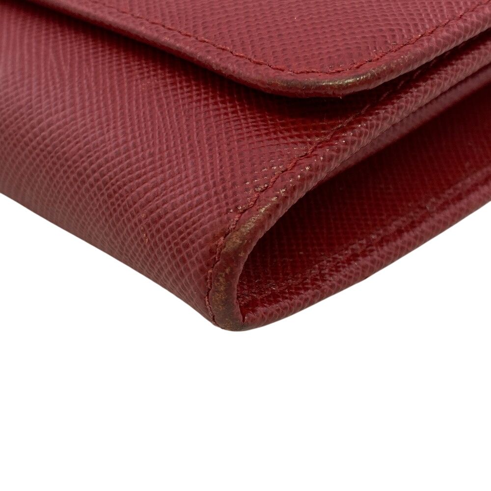 Prada Compact Saffiano Leather Bifold Wallet — view 4