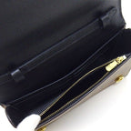 Louis Vuitton Shoulder Bag Book Wallet on Chain Monogram Reverse Black Leather — view 6