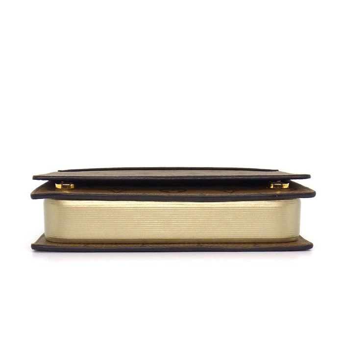 Louis Vuitton Shoulder Bag Book Wallet on Chain Monogram Reverse Black Leather — view 4