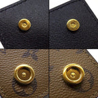 Louis Vuitton Shoulder Bag Book Wallet on Chain Monogram Reverse Black Leather — view 8