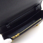 Louis Vuitton Shoulder Bag Book Wallet on Chain Monogram Reverse Black Leather — view 5