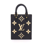 Louis Vuitton Shoulder Bag Petite Sac Plat Black Bicolor Monogram Empreinte — view 2