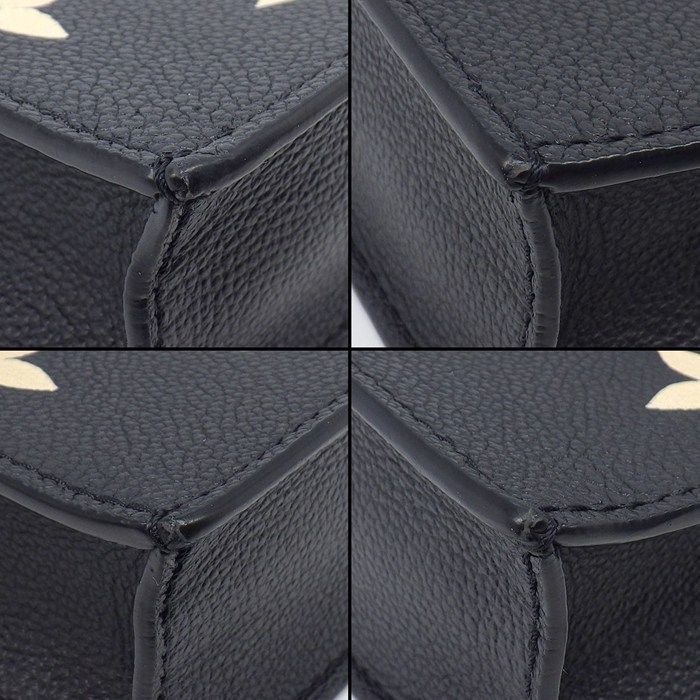 Louis Vuitton Shoulder Bag Petite Sac Plat Black Bicolor Monogram Empreinte — view 8
