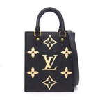 Louis Vuitton Shoulder Bag Petite Sac Plat Black Bicolor Monogram Empreinte
