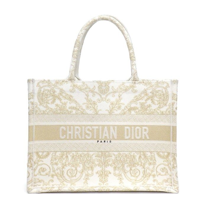 Dior Tote Book White Esque Butterfly Conelli Embroidery