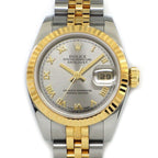 Rolex Watch Datejust No Roman Index Sunray Gray Dial Full Ted Bezel Jubilee