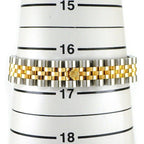 Rolex Watch Datejust No Roman Index Sunray Gray Dial Full Ted Bezel Jubilee — view 9