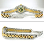 Rolex Watch Datejust No Roman Index Sunray Gray Dial Full Ted Bezel Jubilee — view 3