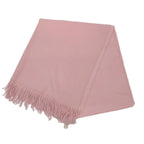 Hermes Shawl Scarf Large Luxury Cashmere Fringe Pink