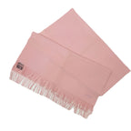Hermes Shawl Scarf Large Luxury Cashmere Fringe Pink — view 2