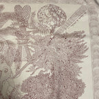 Hermes Wood Legend Scarf Carre 90 Lion Sheep Silk Pink — view 3