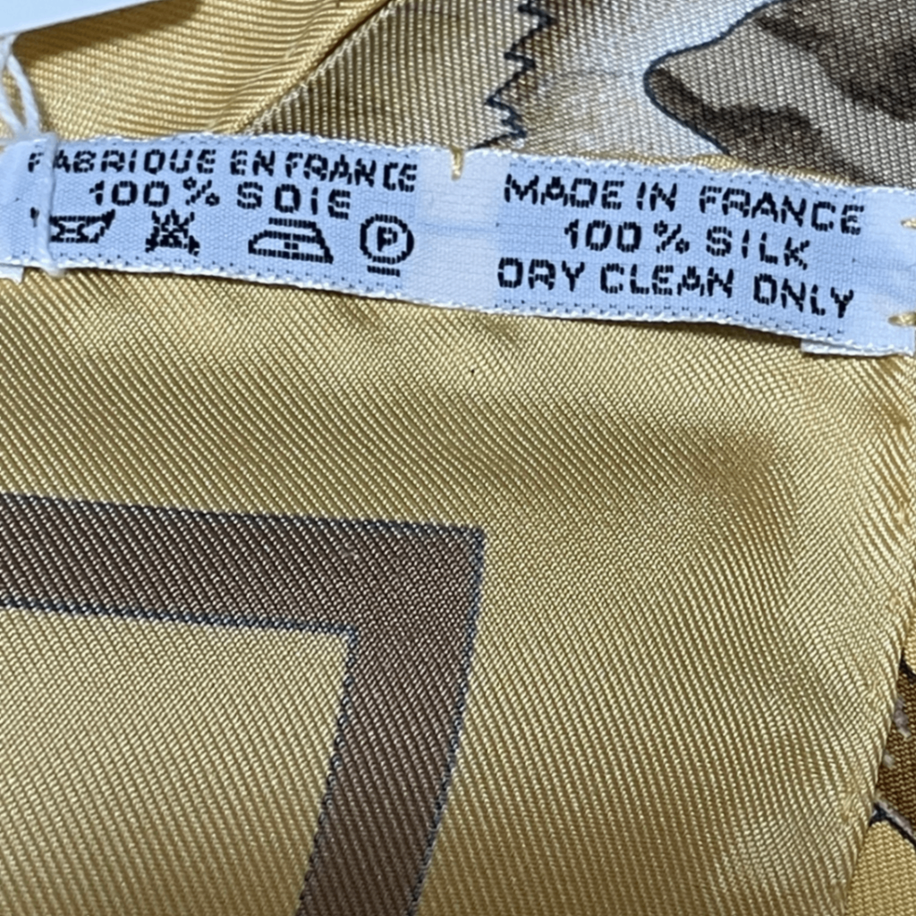 Hermes Carre 90 Casse Noisette Nutcracker Squirrel Pattern Nut Scarf Silk — view 6