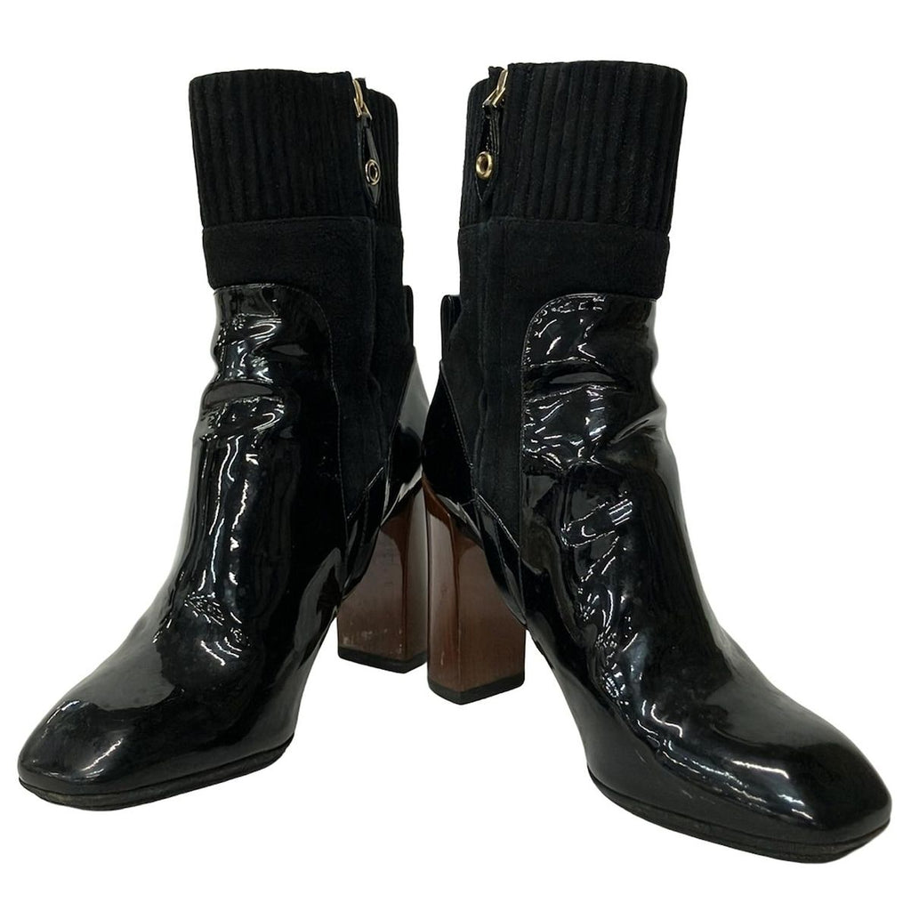 Louis Vuitton Short Boots 36.5 Black Leather — view 2