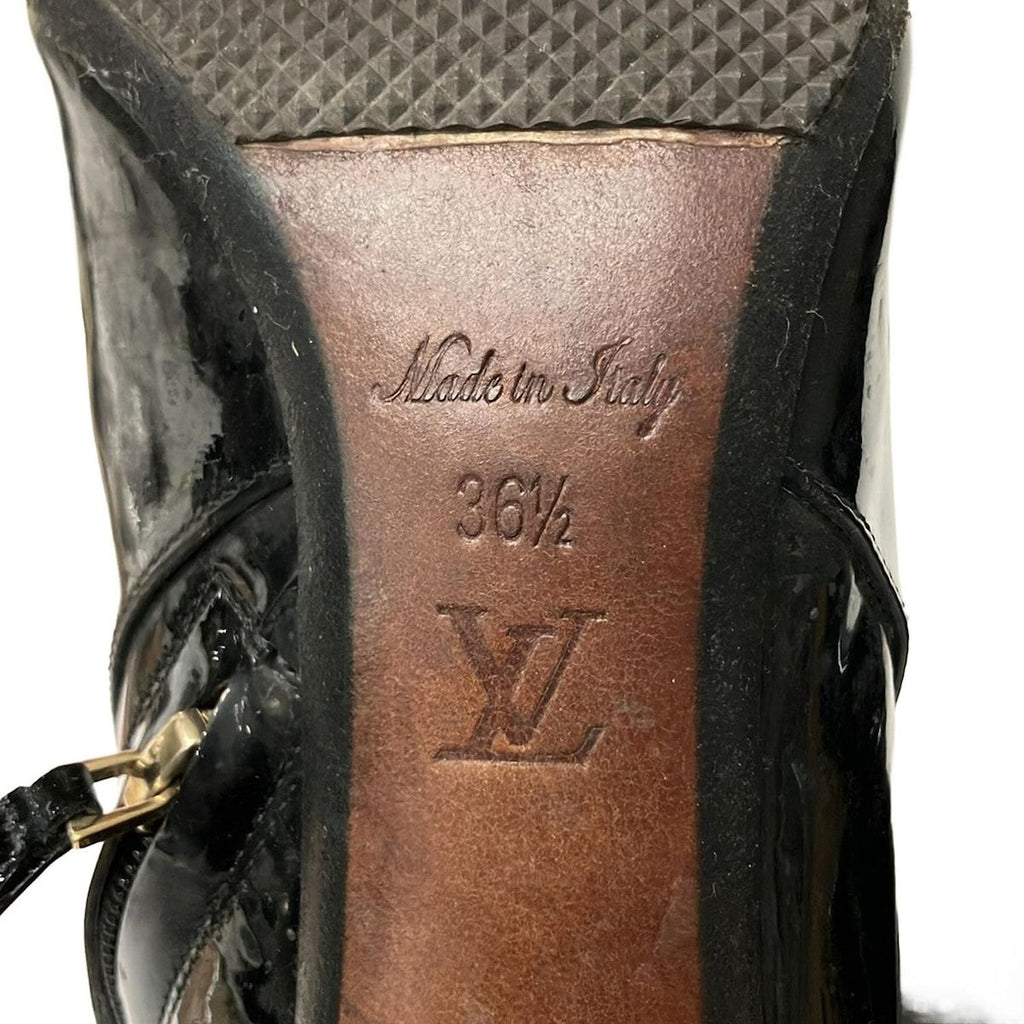 Louis Vuitton Short Boots 36.5 Black Leather — view 7