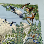 Hermes Carre 90 Scarf Sichuan Blue — view 3