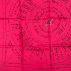 Hermes Carre 90 Birth of Dare Silk Scarf Pink — view 4
