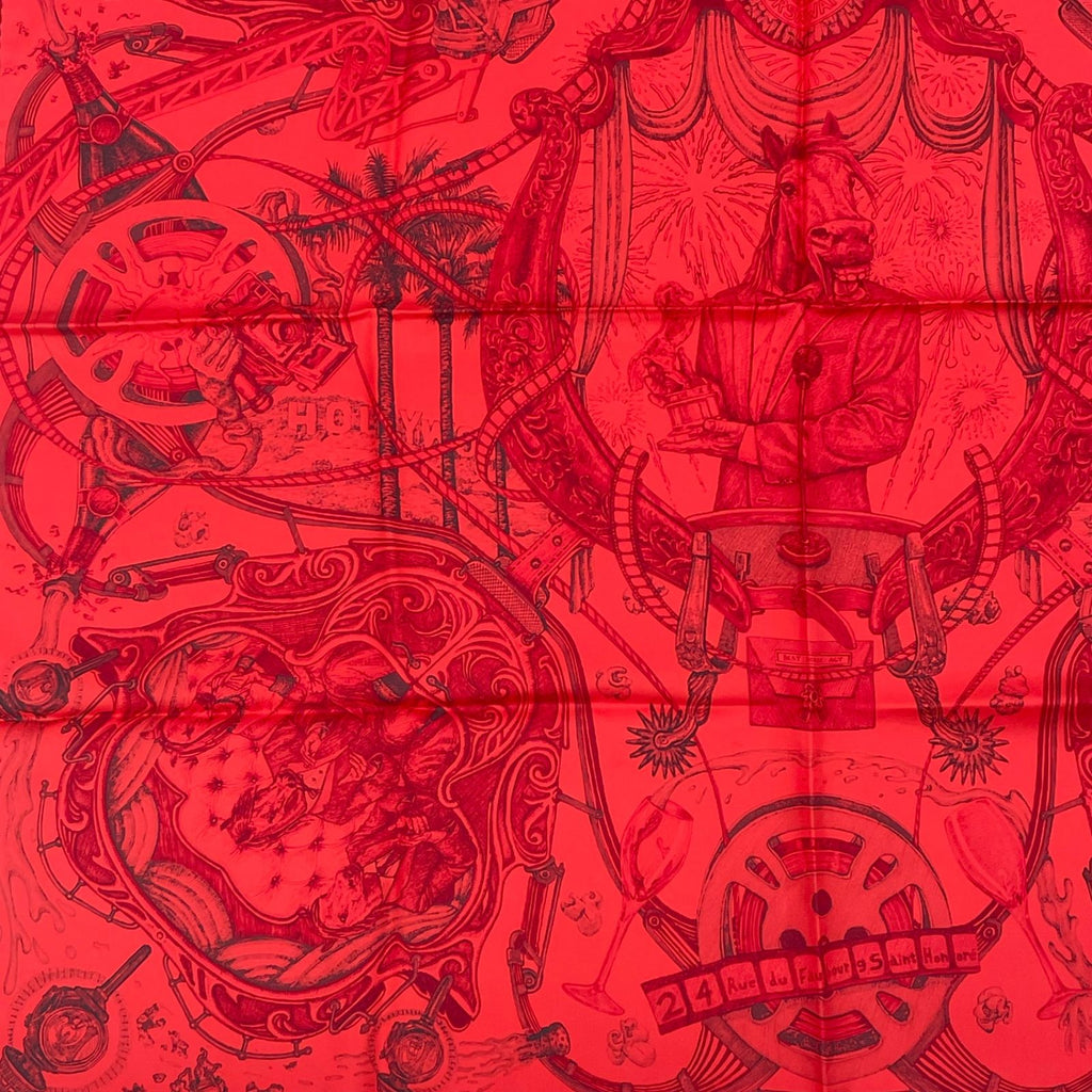 Hermes Carre 90 Horsesawards Silk Scarf — view 4