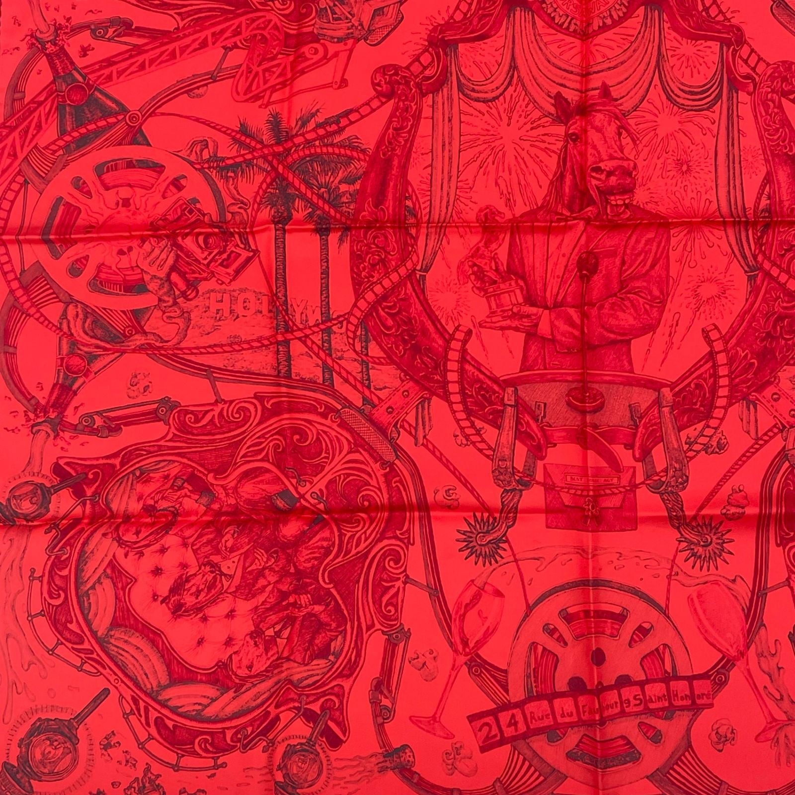 Hermes Carre 90 Horsesawards Silk Scarf — view 4