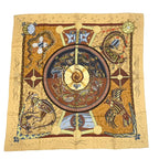 Hermes Silk Scarf Carre 90 Reve D'australie Australian Dream Yellow