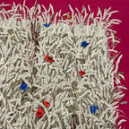 Hermes Carre 90 Lapins Dans Un Champ de Wheat Field and Rabbit Red Multicolor — view 2