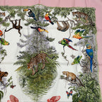 Hermes Scarf Carre 90 Equateur Red Road Straight Down Total Silk Pink Multicolor — view 3