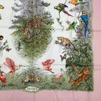 Hermes Scarf Carre 90 Equateur Red Road Straight Down Total Silk Pink Multicolor — view 5